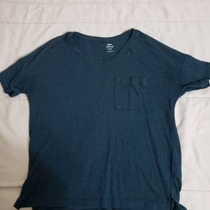 Teal Old Navy boyfriend tee